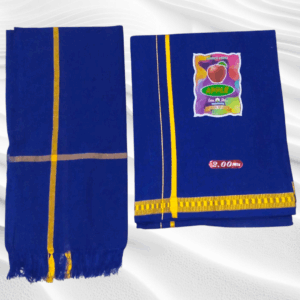 Ayyappa Swamy Blue 1Dhoti+1Towel combo SA23