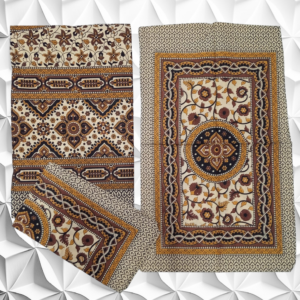 Hand look Pure Cotton Queen size 1 Bedspread+2Pillow covers set