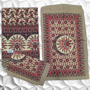 Hand look Pure Cotton Queen size 1 Bedspread+2Pillow covers set