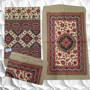 Hand look Pure Cotton Queen size 1 Bedspread+2Pillow covers set