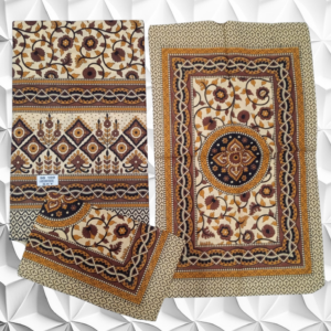 Hand look Pure Cotton Queen size 1 Bedspread+2Pillow covers set