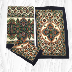 Fine super Pure Cotton Queen size 1 Bedspread+2Pillow covers set