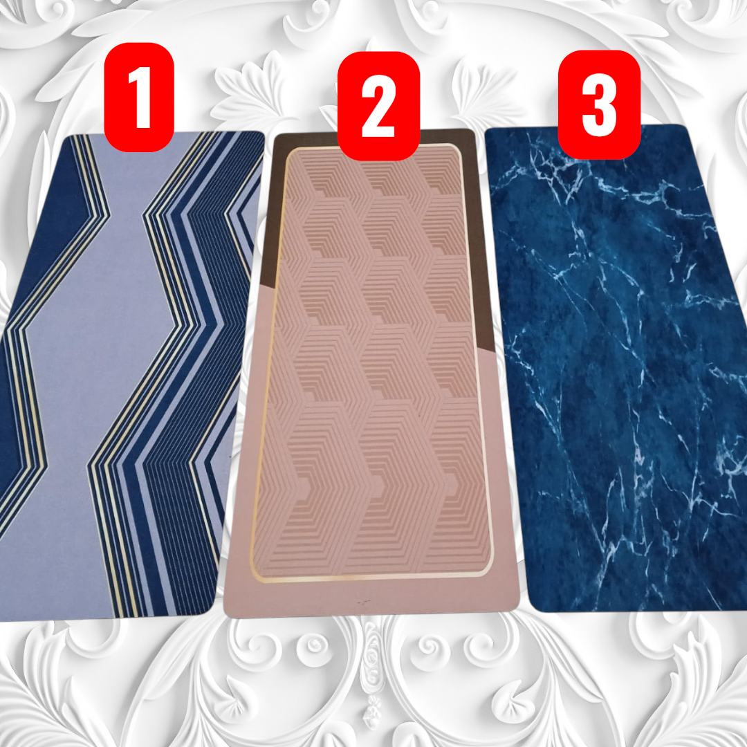 5D Quick water absorption Anti slip Grip Runner mat 2x5ft