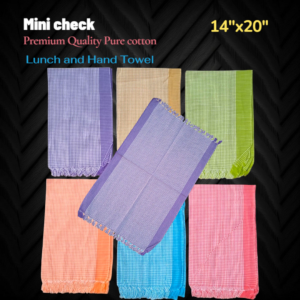 Mini check premium Quality lunch towel combo offer